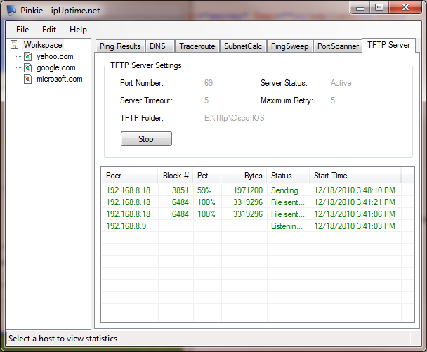 TFTP Server with option negotiations; supports large file transfer