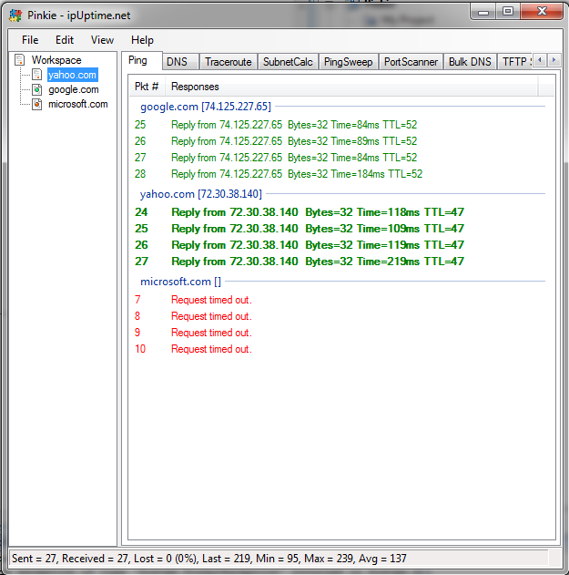 F3/F4 to decrease/increase the number of packets or lines shown here